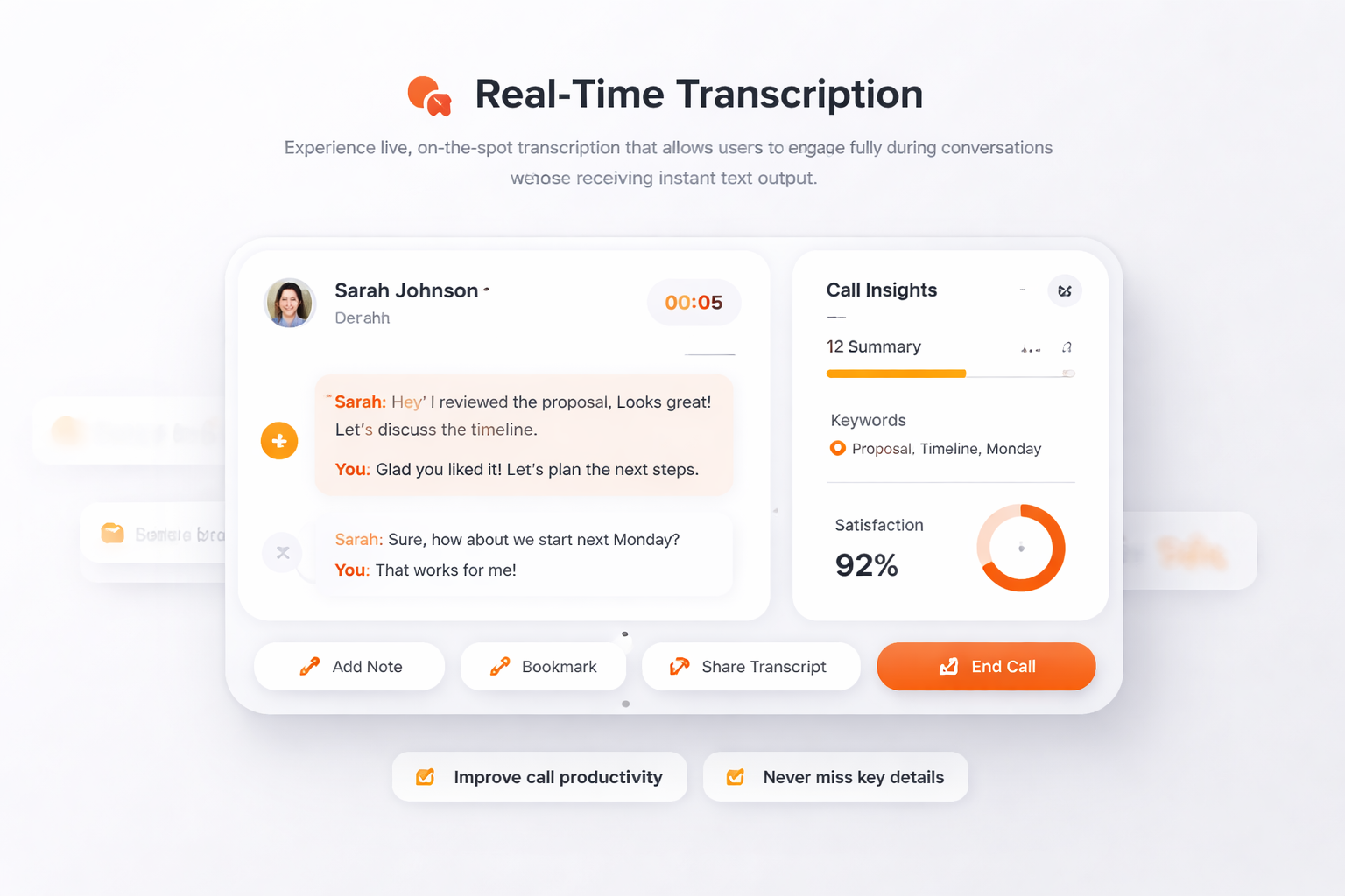 Transcripción en tiempo real