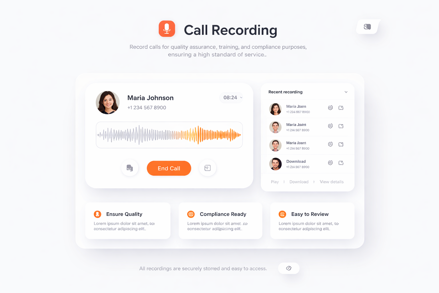 Enregistrement des appels