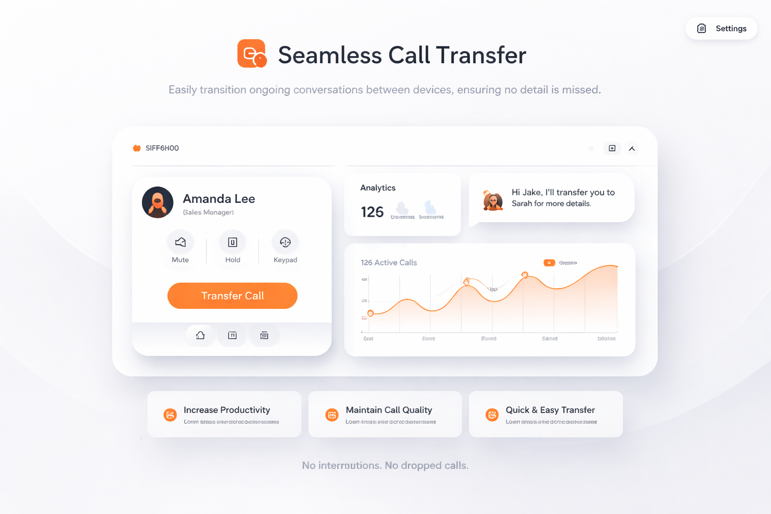 Nahtloser Anruftransfer