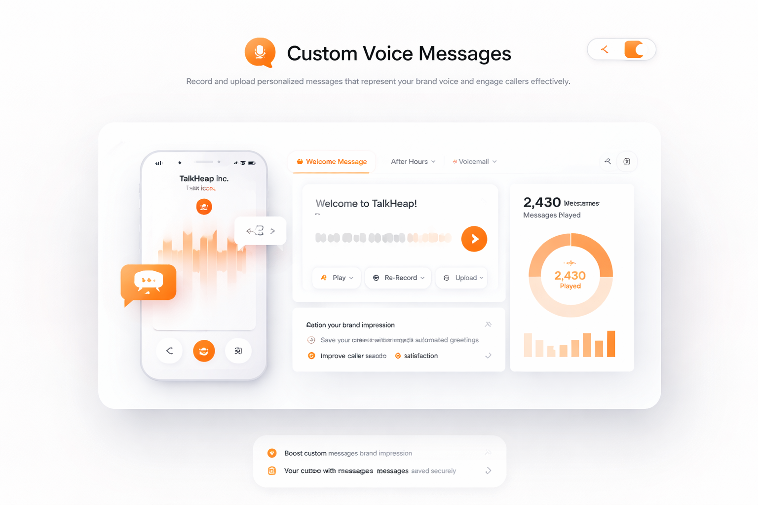 Messages vocaux personnalisés