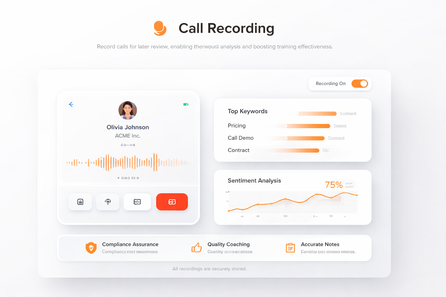 Enregistrement des appels