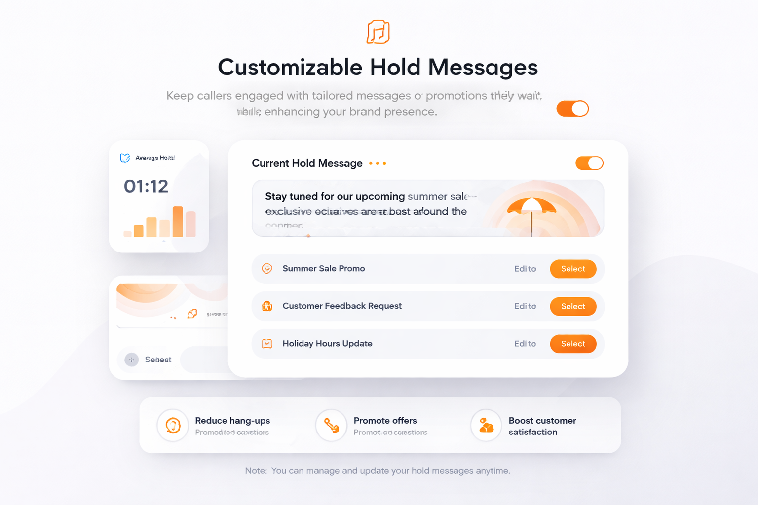 可自定义的等待信息