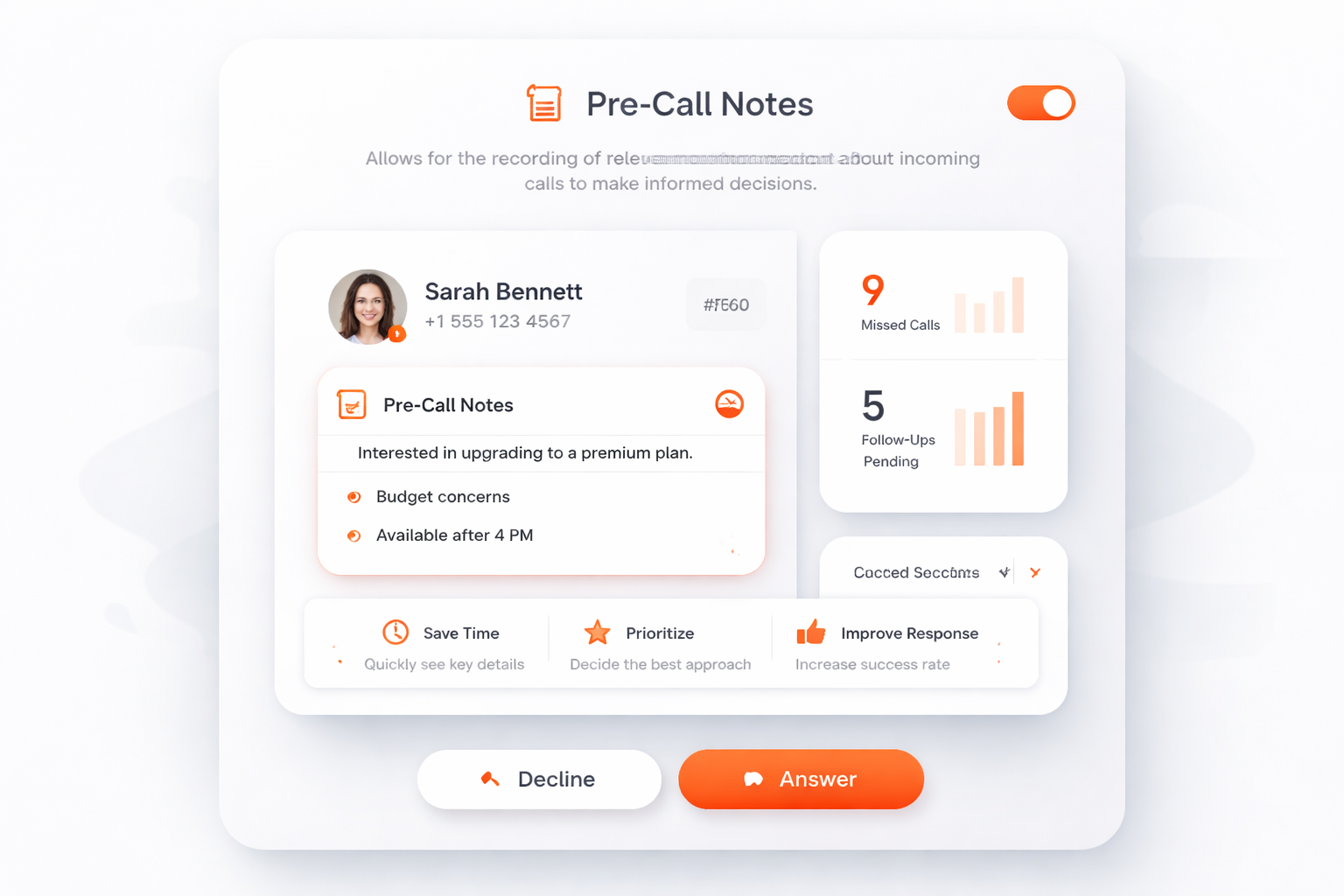 Notas Previas a la Llamada