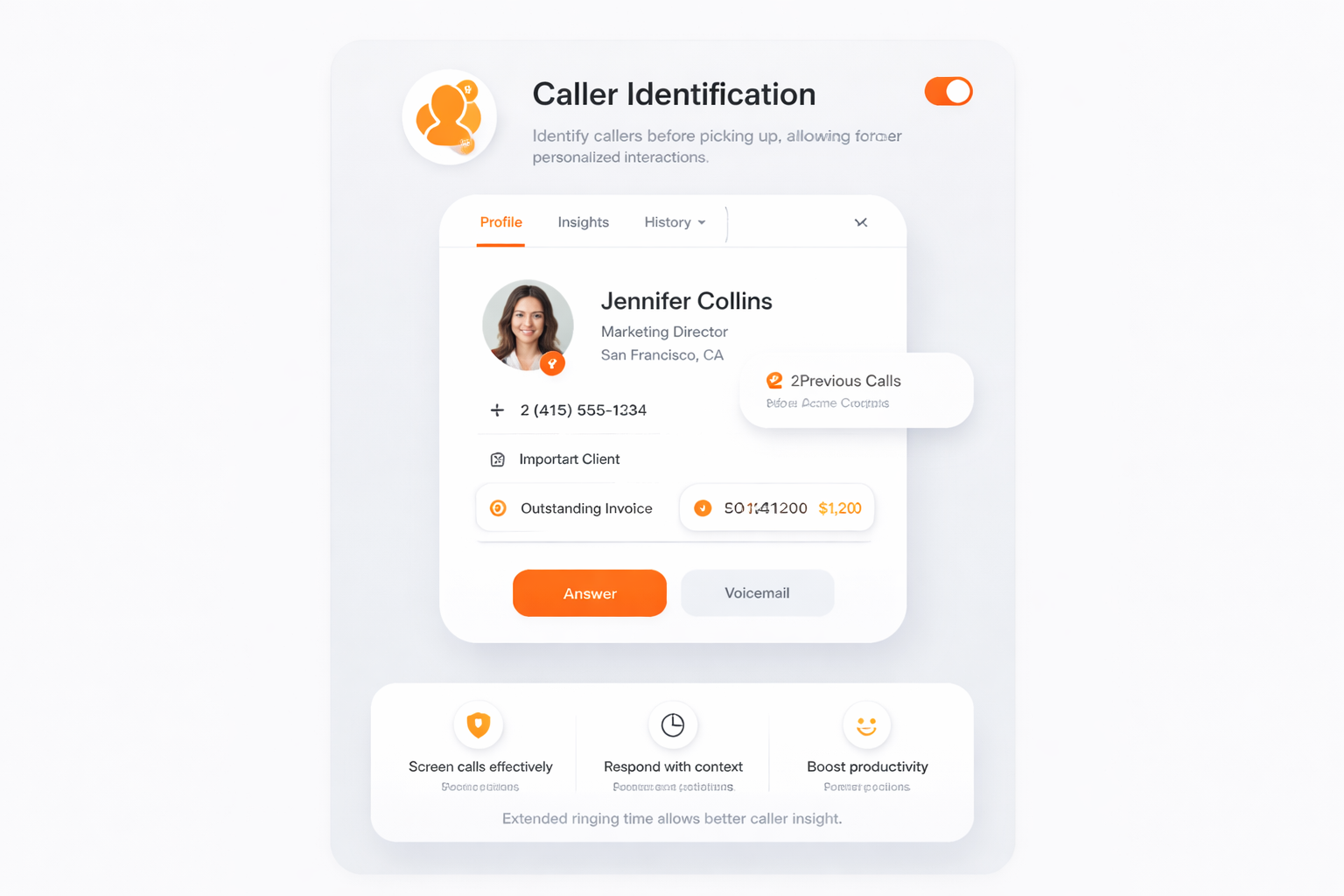 Identificação de Chamadores