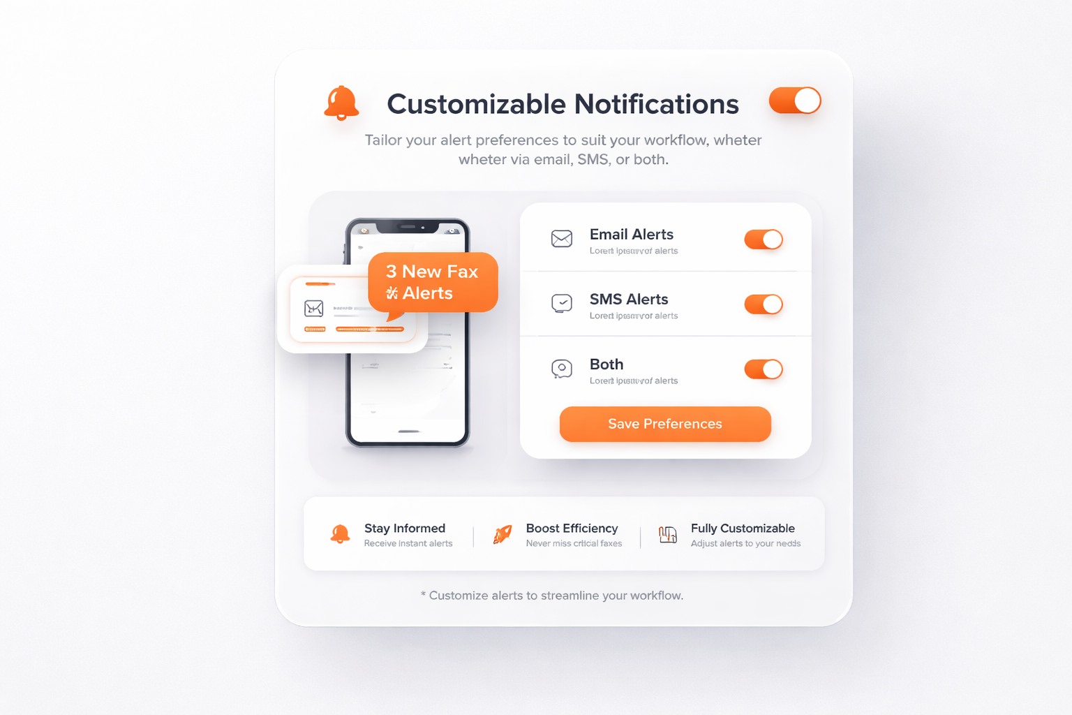 Notifications personnalisables