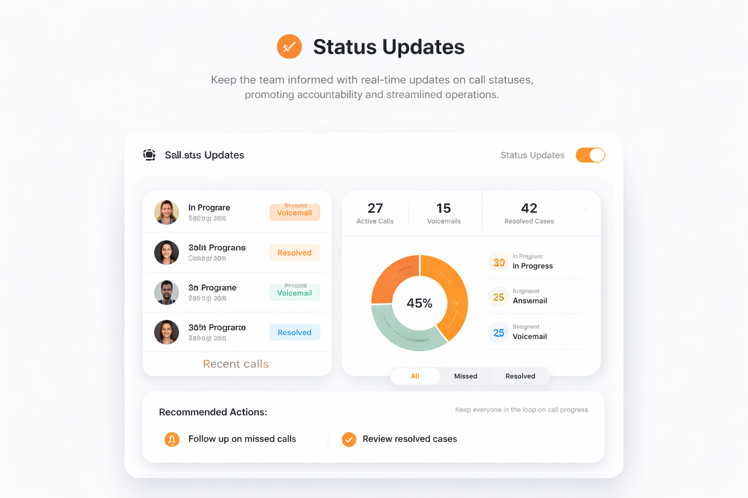 Mises à jour de statut