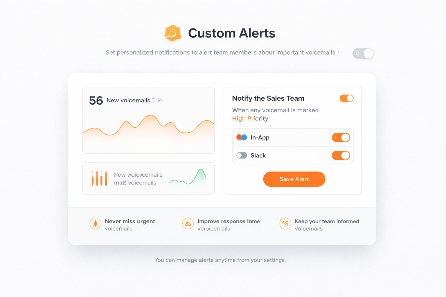 Alertes personnalisées