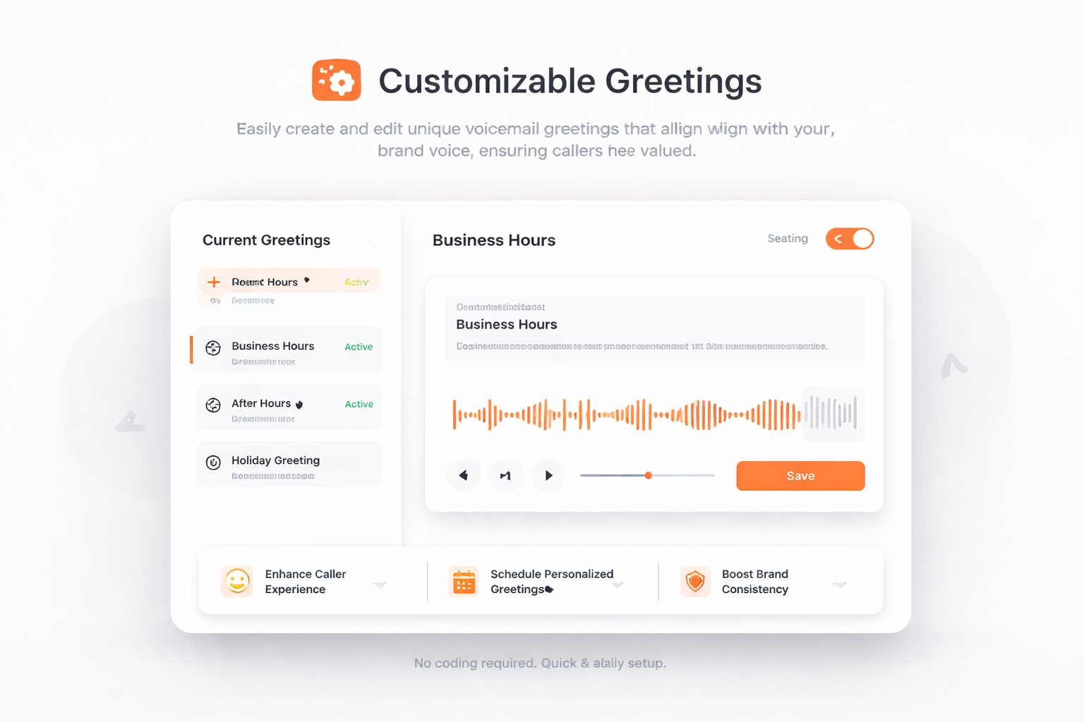 Customizable Greetings