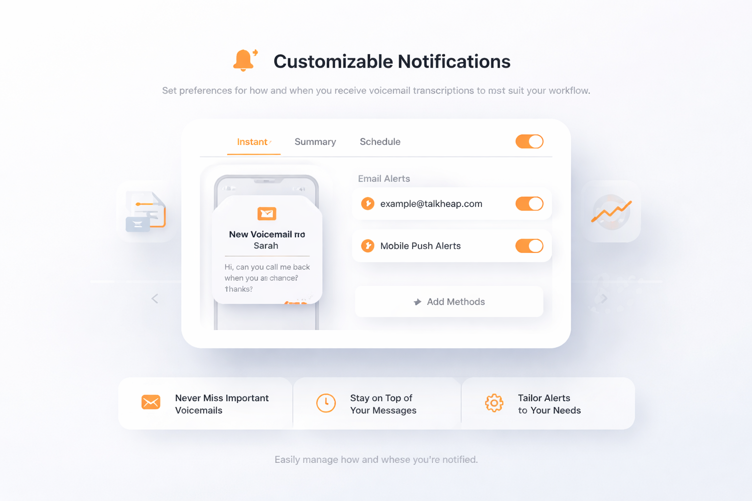 Anpassbare Benachrichtigungen